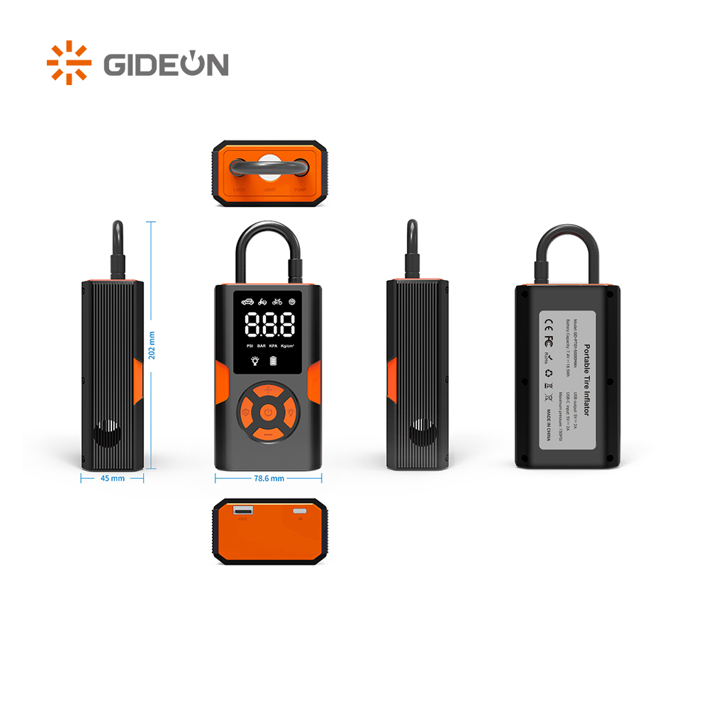 ကားတာယာများအတွက် GD-PT011-5000mAh သယ်ဆောင်နိုင်သောတာယာရောင်ခြည်