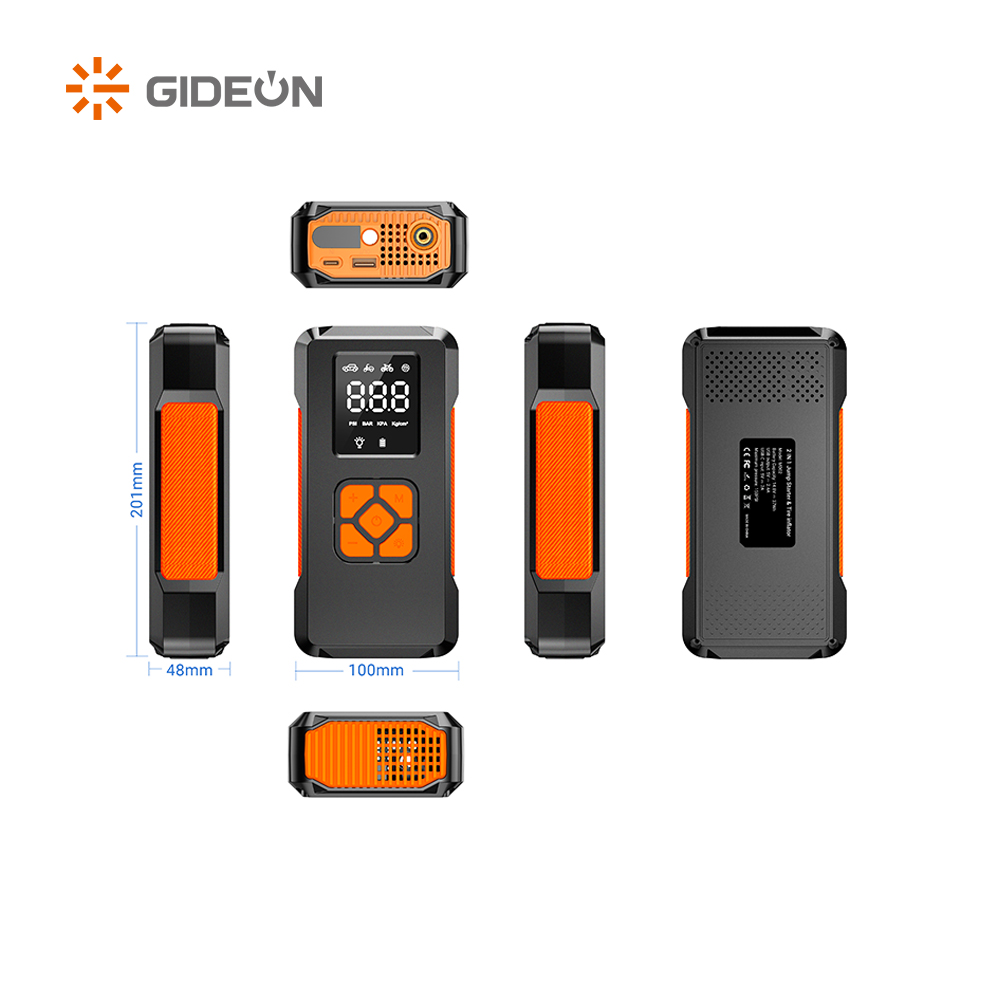10000mAh multifunctional မော်တော်ယာဉ်အရေးပေါ်လေကြောင်းလိုင်းသည် LED နှင့်ပါဝါထောက်ပံ့ရေးစုပ်စက်