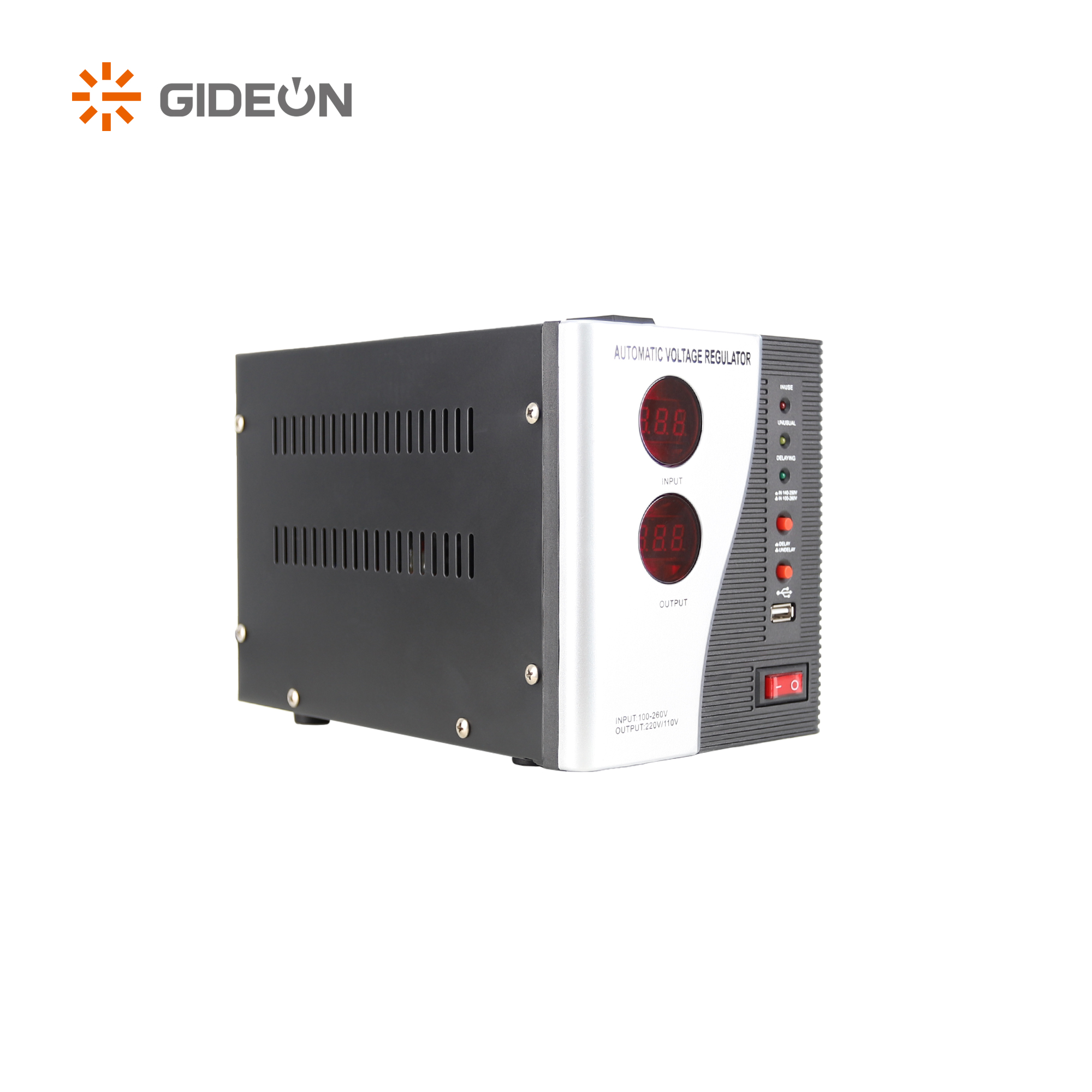 GD-AVAR26 500VA-5000VA Digital ဗို့အားအိမ်သုံးပစ္စည်းအတွက်ချိန်ညှိရန်နှောင့်နှေးခြင်းနှင့်အတူ