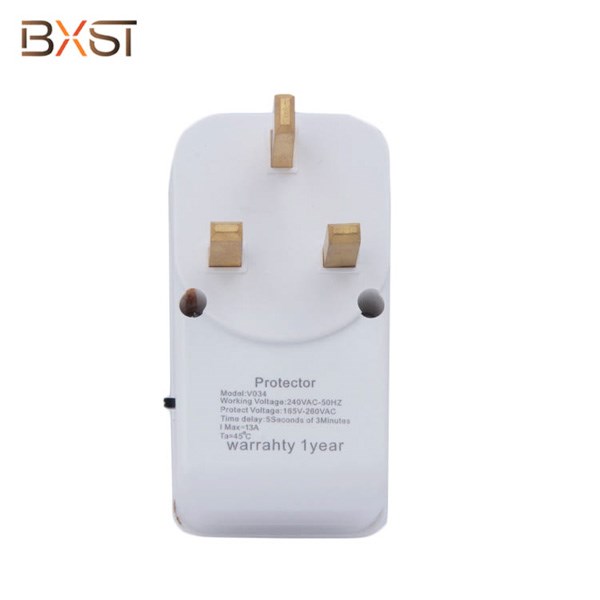 BXST 13A PC Temple ယူကေ Plug Refrige Voltage Protector