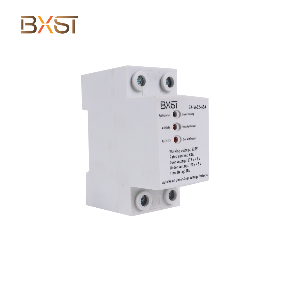 BXST အရည်အချင်းပြည့်မီသော Din Rail 3 Phase Vol ဗို့စ်အငြင်းပွားမှုများ Home V632-63A