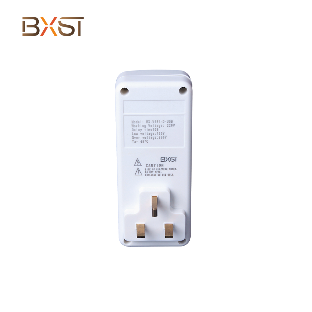 BXST TV Guard UK Plug သည် USB v187-D-USB ဖြင့်အလိုအလျောက်ဗို့အားကာကွယ်ပေးသည်