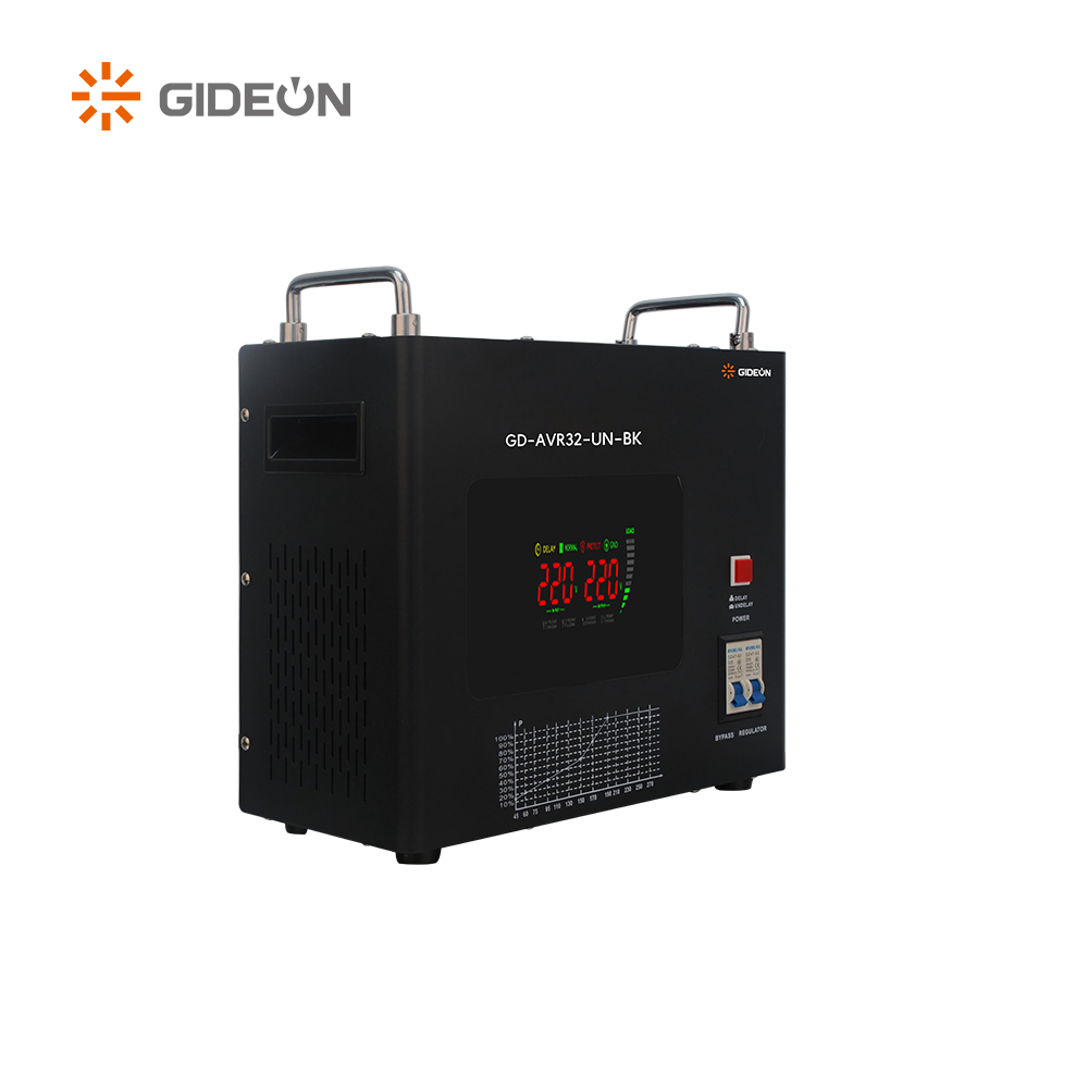 AVR32 ကျယ်ပြန့်အကွာအဝေး 95-280V to 220v အိမ်ထောင်စု AVR Relay အမျိုးအစားတည်ငြိမ်မှု