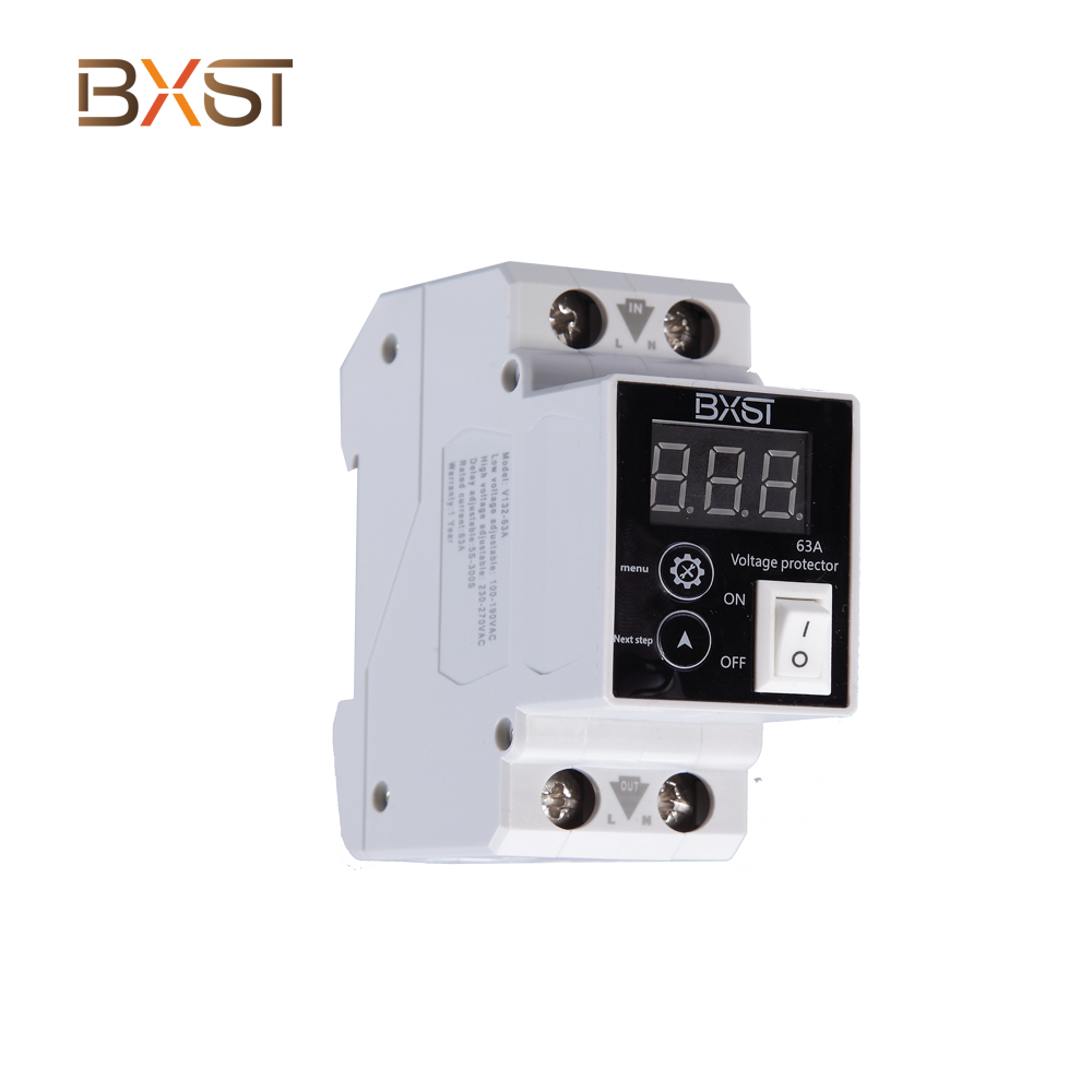 BXst Din Rail 220V single phase ဗို့အားဗို့အားကာကွယ်ရေး v132