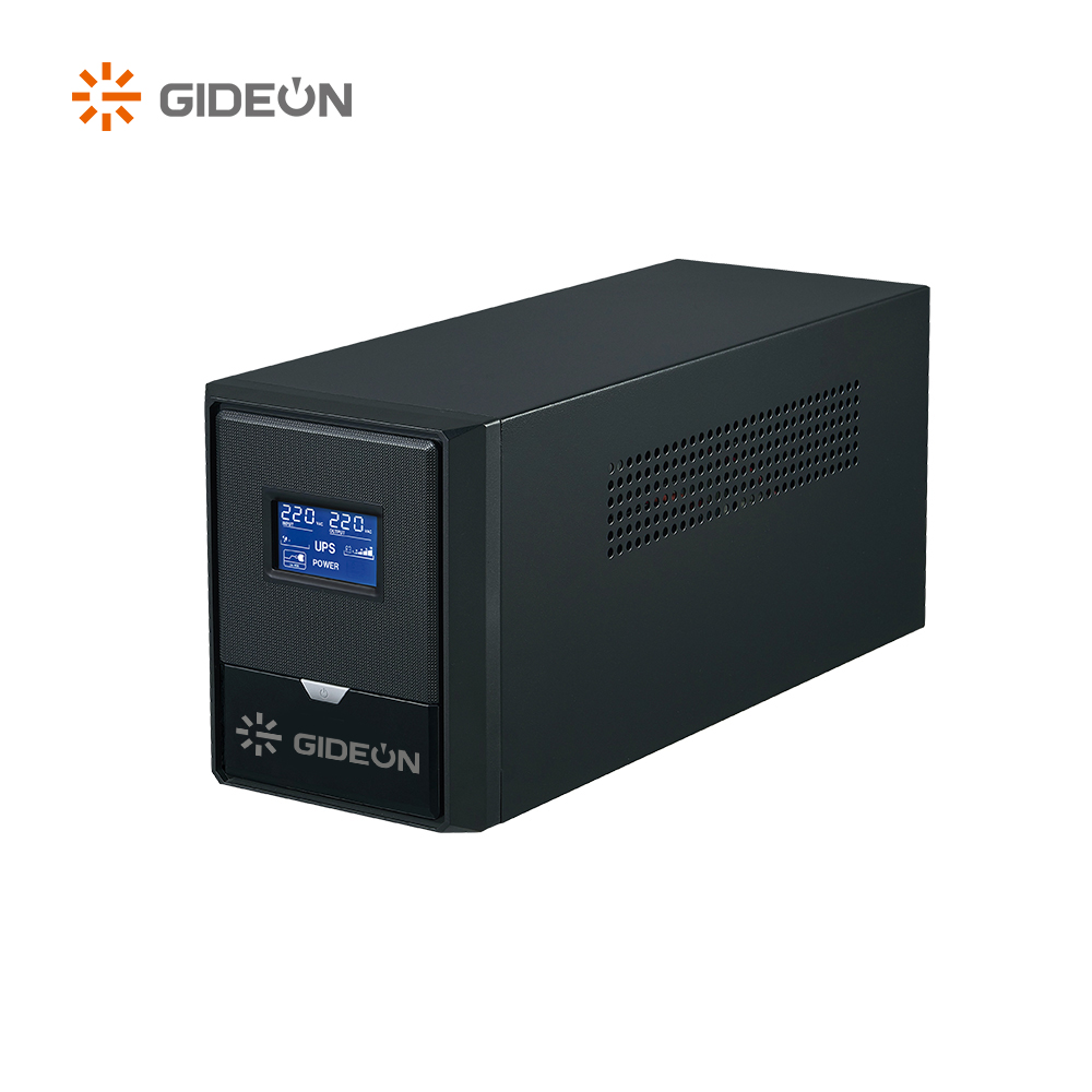 GD-UP-08 12V ဘက်ထရီ 2000VA 1200W အလိုအလျောက် ပုံစံတူ sine wave UPS ရုံးသုံး အိမ်သုံး