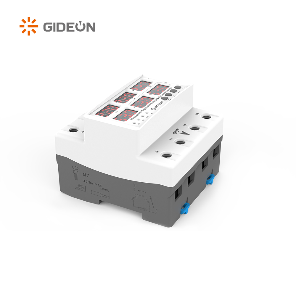 GD-V598-63A DIN ရထားလမ်းအမျိုးအစားသုံးခုအလိုအလျှောက် overoldative over-voltage ကာကွယ်ရေး