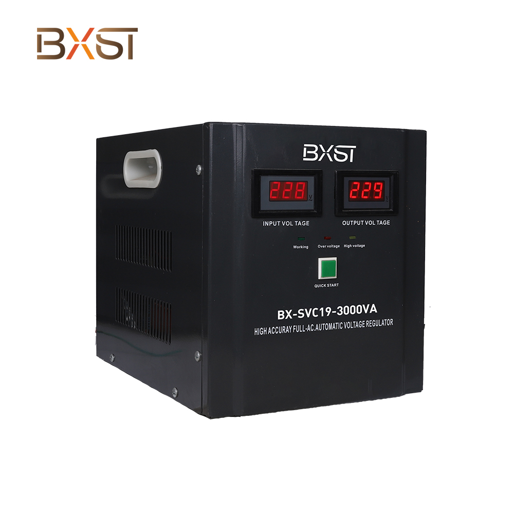 BXST ဒီဂျစ်တယ် AC တည်ငြိမ်သောဗို့အား Regulator Stabiliala SVC19-3000VA