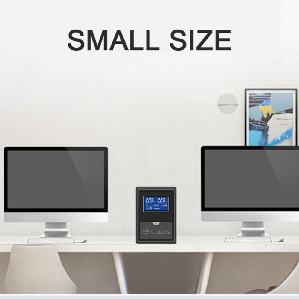 GD-UP-08 12V ဘက်ထရီ 2000VA 1200W အလိုအလျောက် ပုံစံတူ sine wave UPS ရုံးသုံး အိမ်သုံး