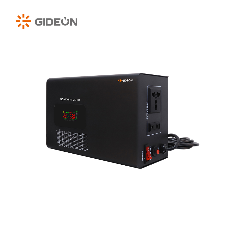500VA-1500VA AVR31 ဒစ်ဂျစ်တယ်ပြသသည့်အိမ်တွင် ac အလိုအလျောက်နံရံတည်ငြိမ်မှု
