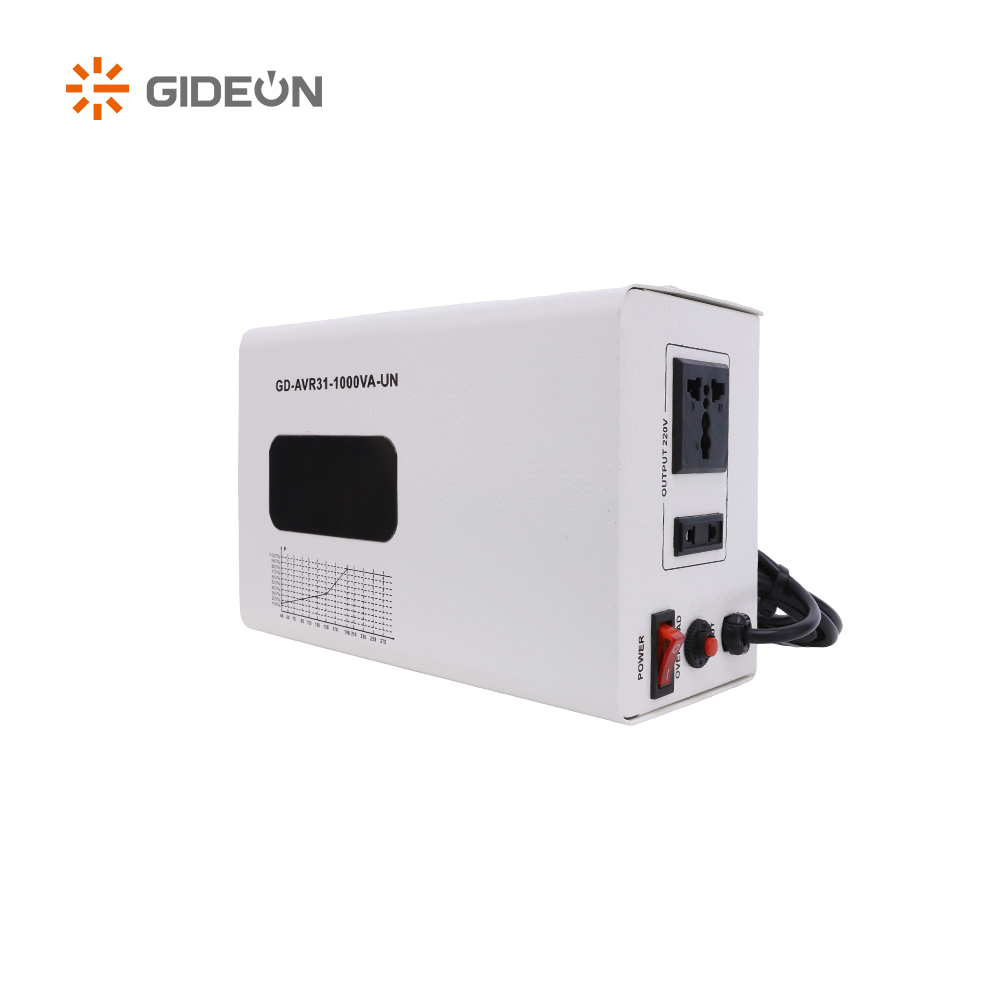 GD-AVR31-UN 1000VA အလိုအလျောက်တစ်လောကလုံးဗို့အားအပြည့်အဝကာကွယ်မှုနှင့်အတူဗို့အားတည်ငြိမ်