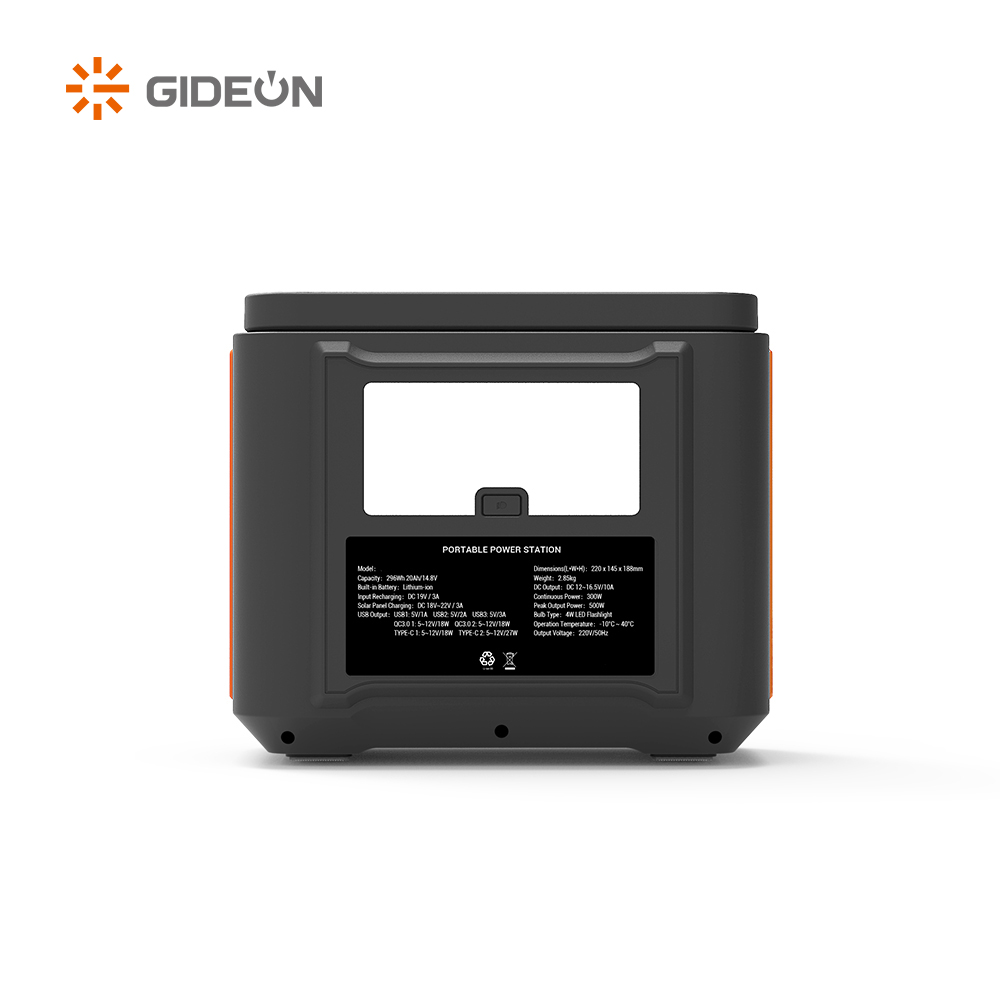 GD-SS010 000 300W 300W နေရောင်ခြည်ကိုဆိုလာချိန်ခွင်လျှာ RV အဖော်အတွက်ခရီးဆောင် Power Bank